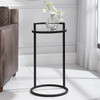 StudioLX Furniture Matte Black Finish With Mirrored Top