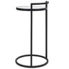 StudioLX Furniture Matte Black Finish With Mirrored Top