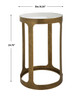 StudioLX Accent Furniture Antique Brushed Gold