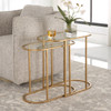 StudioLX Accent Furniture - S/2 Antique Brushed Brass Finish