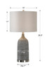 StudioLX Table Lamp Textured Ceramic Finished In A Olive Bronze Glaze