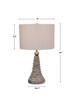 StudioLX Table Lamp Dove Gray Ceramic Base