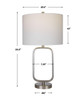 StudioLX Table Lamp Brushed Nickel Finish