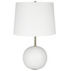 StudioLX Table Lamp Round, White Ceramic Base