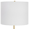 StudioLX Table Lamp Matte Black Metal Base With Gold Accents