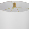 StudioLX Table Lamp Ceramic Body With White And Gold Finish