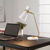 StudioLX Desk Lamp Gold With White Marble Foot