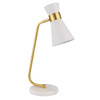 StudioLX Desk Lamp Gold With White Marble Foot