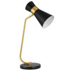 StudioLX Desk Lamp Gold With Black Marble Foot