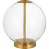 StudioLX Table Lamp Clear Glass Body With Gold Accents