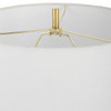 StudioLX Table Lamp Clear Glass Body With Gold Accents