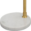 StudioLX Floor Lamp Gold Metal Body With White Marble Foot