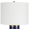 StudioLX Table Lamp Royal Blue Glaze With Antique Gold Accents