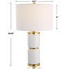 StudioLX Table Lamp Gloss White Ceramic - W26113-1