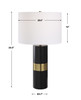 StudioLX Table Lamp Black Metal Body With Gold Accents