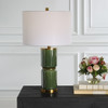 StudioLX Table Lamp Dark Green Ceramic Body