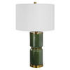 StudioLX Table Lamp Dark Green Ceramic Body