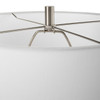 StudioLX Table Lamp Ceramic Table Lamp With A Heavily Distressed Off White Stone Finish