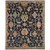 Capel Charleigh-Palmette Dark Denim 1215_475 Hand Knotted Rugs