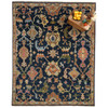 Capel Charleigh-Palmette Dark Denim 1215_475 Hand Knotted Rugs