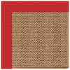 Capel Islamorada-Herringbone Canvas Jockey Red 2091_527 Indoor/outdoor Bordered