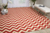 Nourison Portico POR03 Red Area Rugs