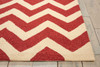 Nourison Portico POR03 Red Area Rugs