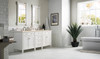 Brittany 72" Bright White Double Vanity W/ 3 Cm Eternal Marfil Quartz Top