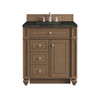 Bristol 30" Single Vanity, Saddle Brown, w/ 3 CM Phantome Eclos Top