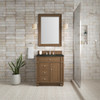 Bristol 30" Single Vanity, Saddle Brown, w/ 3 CM Phantome Eclos Top
