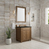 Bristol 30" Single Vanity, Saddle Brown, w/ 3 CM Phantome Eclos Top