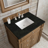 Bristol 30" Single Vanity, Saddle Brown, w/ 3 CM Phantome Eclos Top