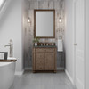 Bristol 30" Single Vanity, Whitewashed Walnut w/ 3 CM Parisien Bleu Silestone Top