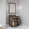 Bristol 30" Single Vanity, Whitewashed Walnut w/ 3 CM Parisien Bleu Silestone Top