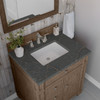 Bristol 30" Single Vanity, Whitewashed Walnut w/ 3 CM Parisien Bleu Silestone Top