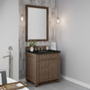 Bristol 30" Single Vanity, Whitewashed Walnut, w/ 3 CM Phantome Eclos Top
