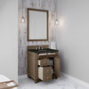 Bristol 30" Single Vanity, Whitewashed Walnut, w/ 3 CM Phantome Eclos Top