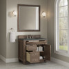 Bristol 36" Single Vanity, Whitewashed Walnut w/ 3 CM Parisien Bleu Silestone Top