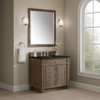 Bristol 36" Single Vanity, Whitewashed Walnut, w/ 3 CM Phantome Eclos Top