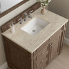 Bristol 36" Single Vanity, Whitewashed Walnut, w/ 3 CM Tajnar Eclos Top