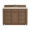 Bristol 48" Single Vanity, Saddle Brown, w/ 3 CM Tajnar Eclos Top