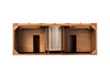 Bristol 60" Double Vanity, Saddle Brown w/ 3 CM Ethereal Noctis Silestone Top w/FreePower Wireless Charger