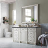 Bristol 60" Single Vanity, Bright White w/ 3 CM Parisien Bleu Silestone Top w/FreePower Wireless Charger