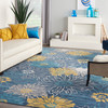 Nourison Passion PSN17 Blue Area Rugs