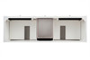 Bristol 72" Double Vanity, Bright White w/ 3 CM Ethereal Noctis Silestone Top w/FreePower Wireless Charger