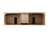 Bristol 72" Double Vanity, Whitewashed Walnut, w/ 3 CM Siberian Silestone Top