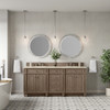 Bristol 72" Double Vanity, Whitewashed Walnut, w/ 3 CM Tajnar Eclos Top