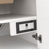 Breckenridge 30" Single Vanity, Bright White w/ 3 CM Ethereal Noctis Top