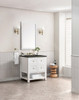 Breckenridge 30" Single Vanity, Bright White, w/ 3 CM Phantome Eclos Top