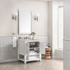 Breckenridge 30" Single Vanity, Bright White w/ 3 CM Victorian Silver Top